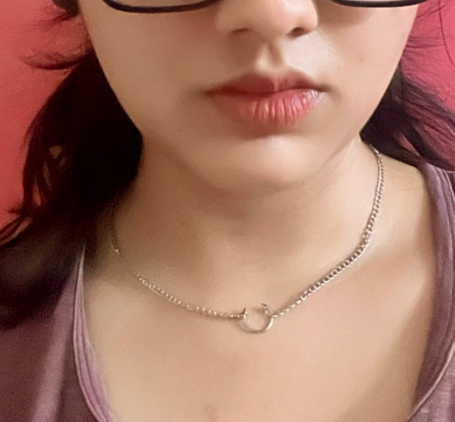 Stainless Steel Piercing Spike Necklace