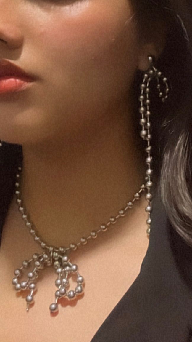 Asymmetric Bow Earrings