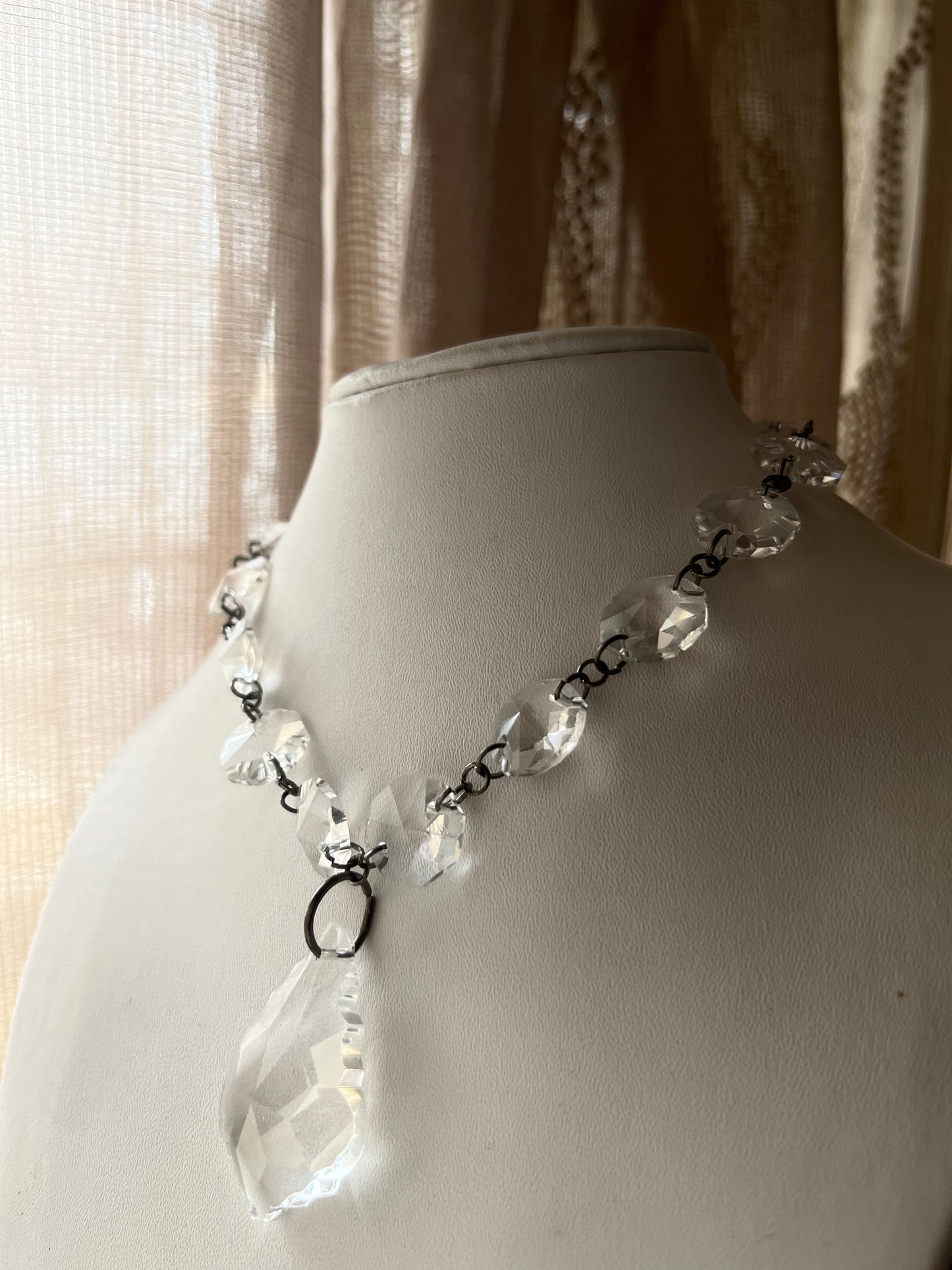 Glass Chandelier Necklace