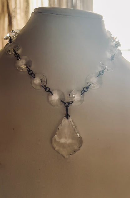 Glass Chandelier Necklace