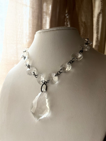 Glass Chandelier Necklace