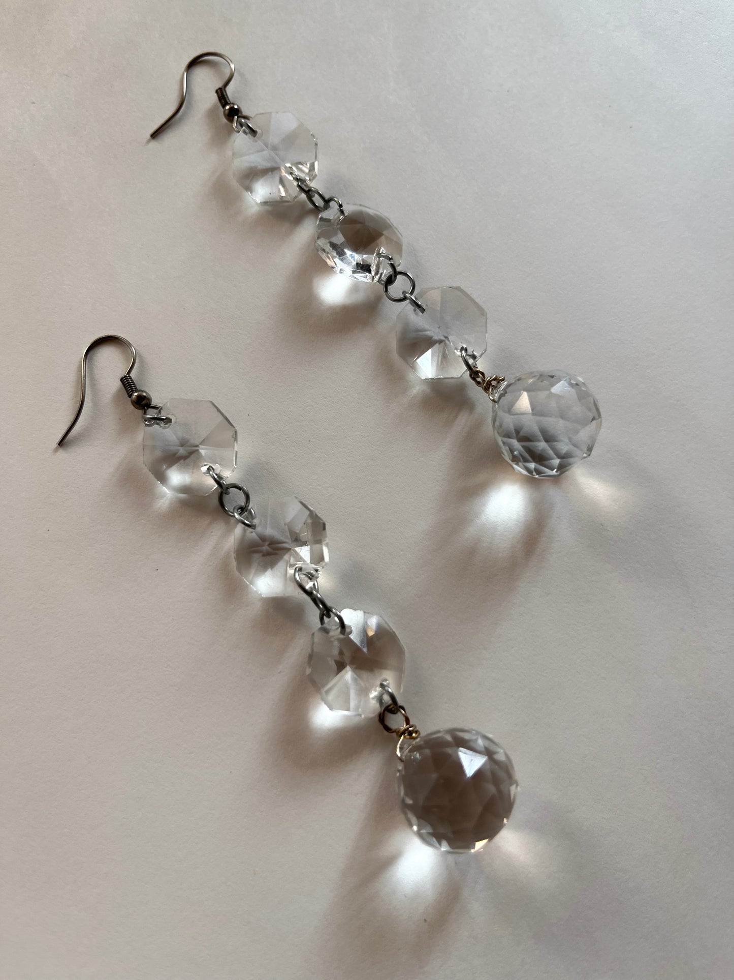 Glass Chandelier Earrings