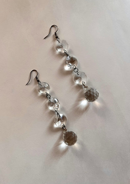 Glass Chandelier Earrings